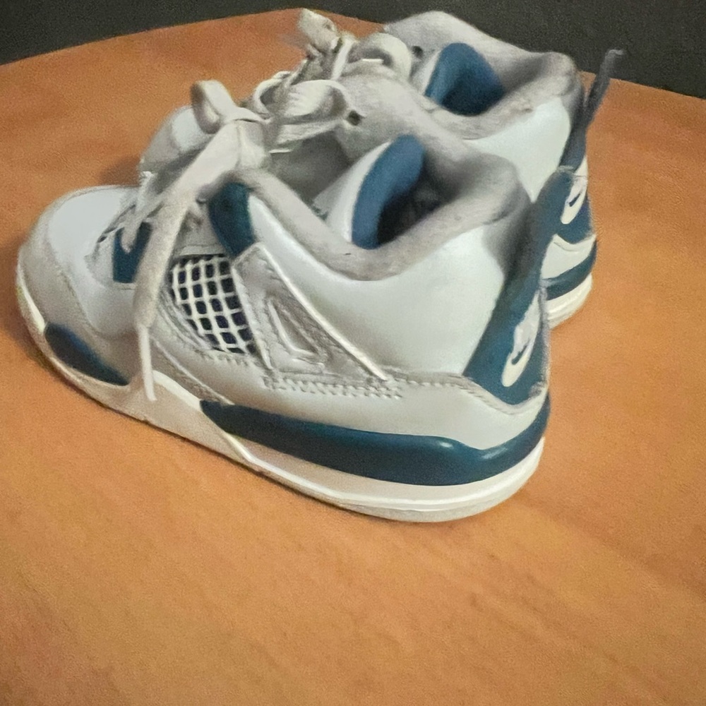Jordan Baby Sneakers in White and Blue